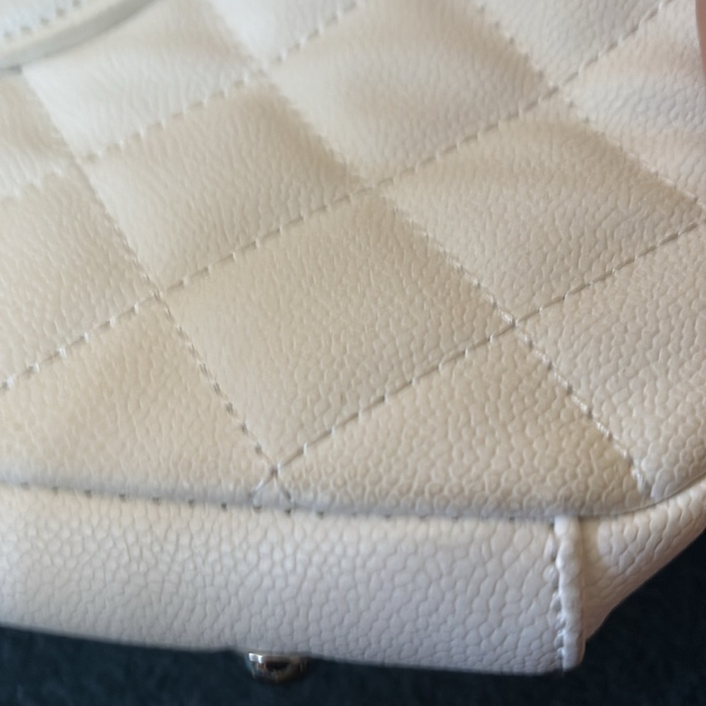 INSPIRED White Quilted Tote Bag - Picture 8 of 8